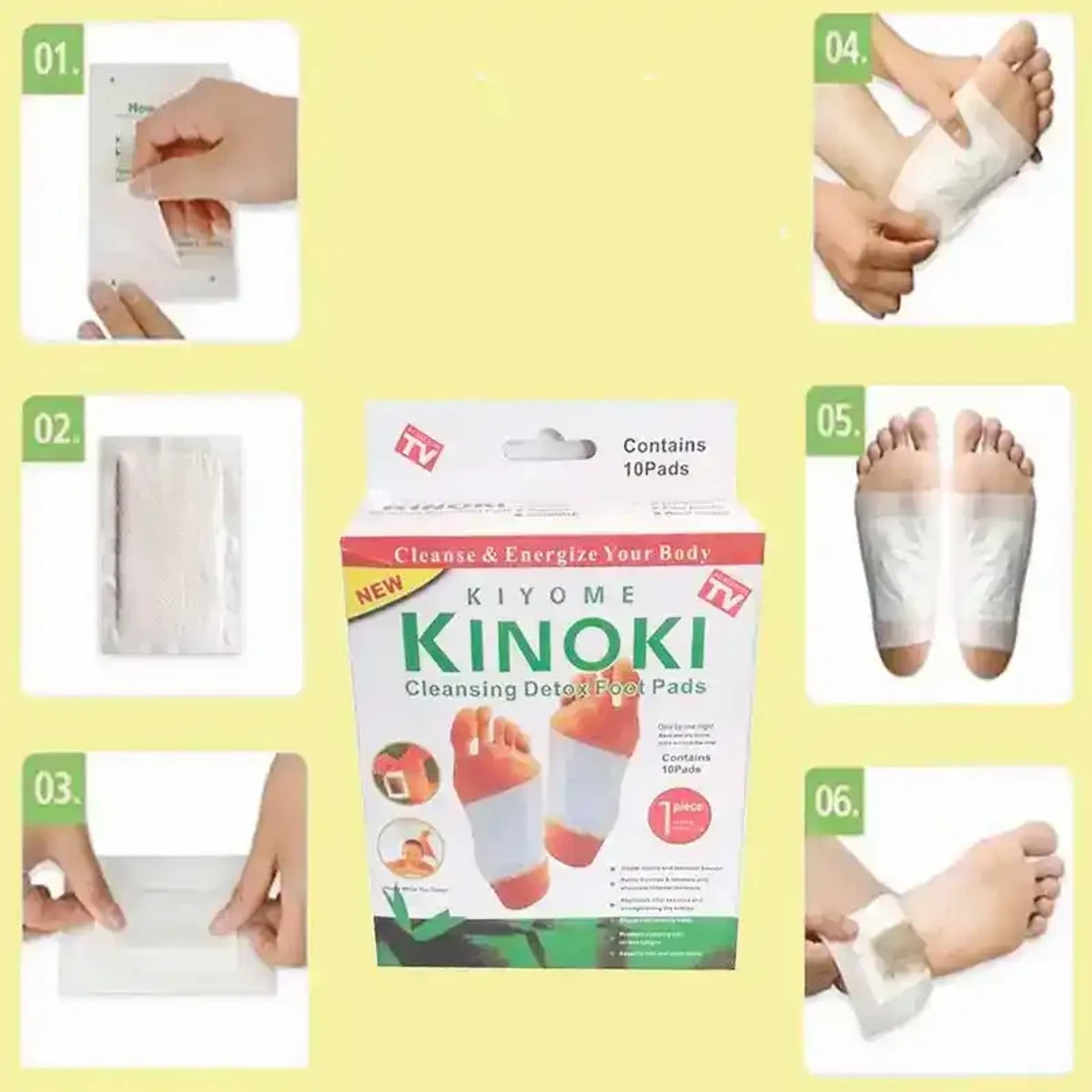 KINOKI DETOX FOOT PAD বিশ দিনের কোর্স (চার প্যাকেট)