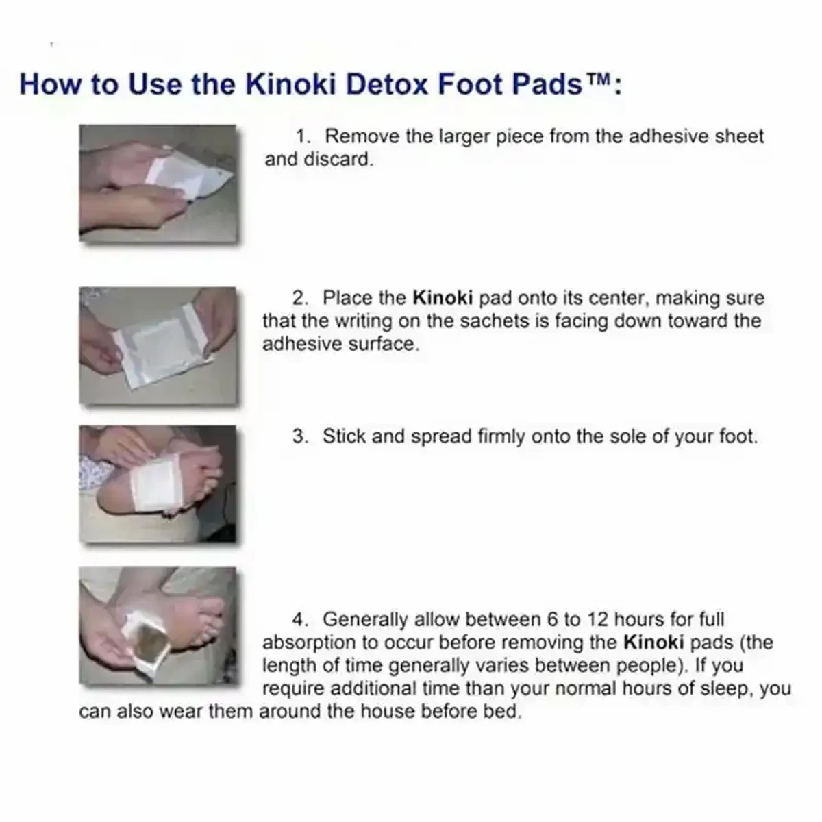 KINOKI DETOX FOOT PAD বিশ দিনের কোর্স (চার প্যাকেট)